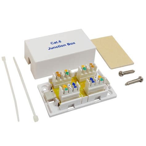 external cat6 junction box|cat 6 110 punch down block.